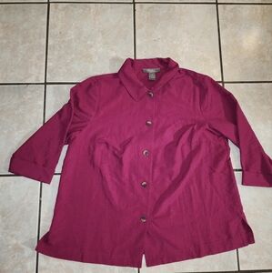 Women's Button-Up Shirt - Magenta